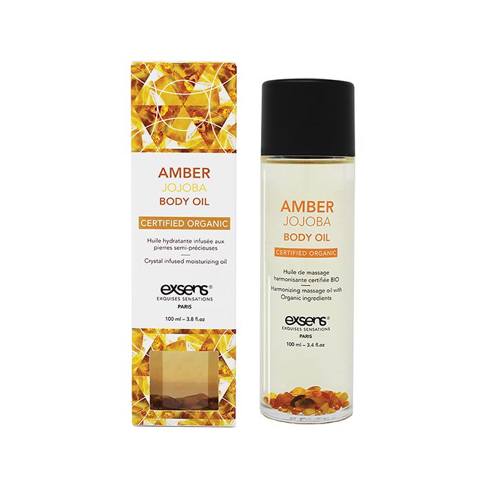 Crystal Body Oil- Amber Jojoba